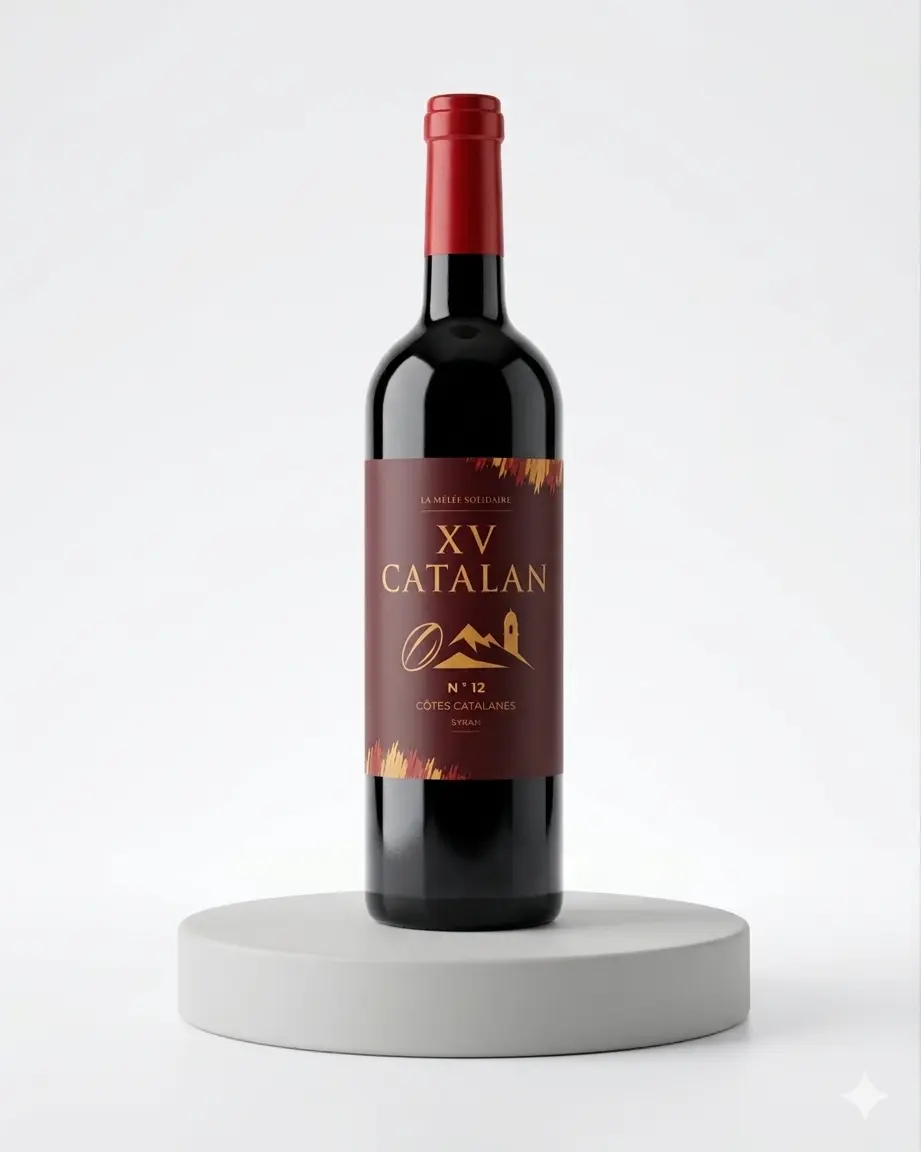 Mockup bouteille XV Catalan